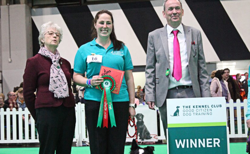 BORDER COLLIE FROM DERBYSHIRE CROWNED GOOD CITIZEN PRE-BEGINNER OBEDIENCE STAKES WINNER AT CRUFTS 2023